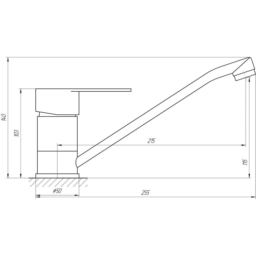 Змішувач для кухні Globus Lux MAIN SM-203 (000022001) Київ - фото 4