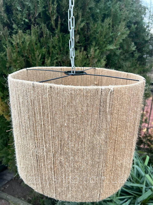 Абажур плетеный круглый кофейный Киев - изображение 6