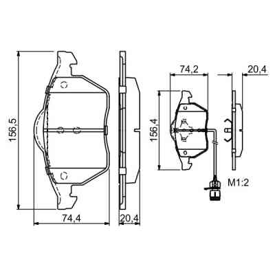 Тормозные колодки Bosch 0 986 460 937 Винница