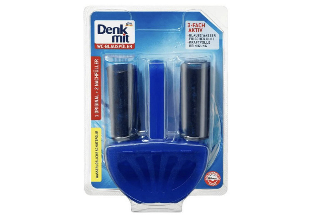 Блок для туалету Denkmit Blauspuler 3-fach aktiv 3шт Виноградов - изображение 3