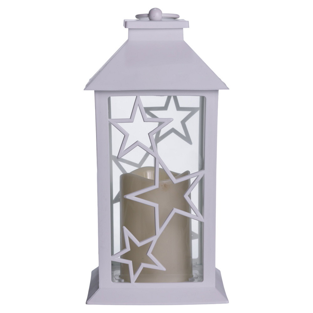 Yiwu Ліхтар декоративний 14×14×30 (см) підвісний з LED підсвічуванням Білий CR-3-1 Киев - изображение 4