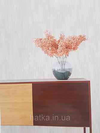 Шпалери вінілові на флізеліні гарячого тиснення DU&KA 1.06х10 вензель основа під штукатурку сірі коричневі Київ