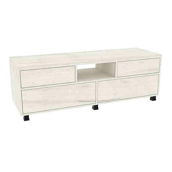 Тумба TV №3, Дуб Крафт Білий, 1400/450/475 Львов