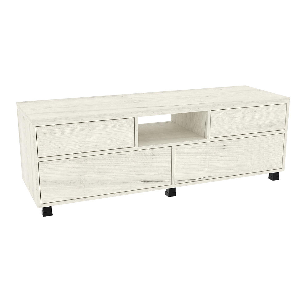 Тумба TV №3, Дуб Крафт Білий, 1400/450/475 Львов - изображение 1