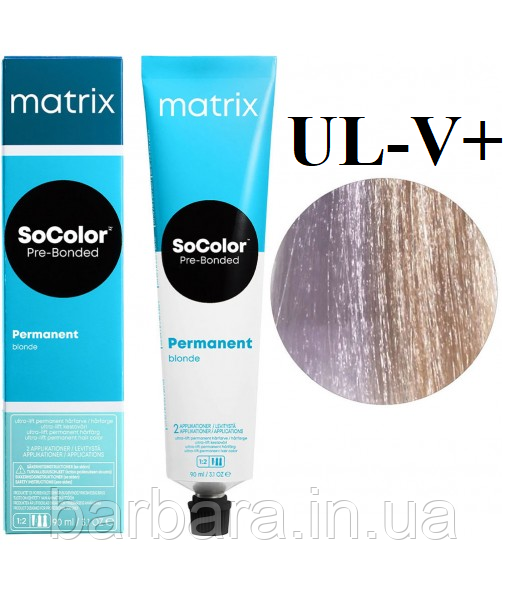 Освітлююча фарба для волосся Matrix Ultra Blonde SoColor Pre-Bonded UL-V+ перламутр Київ - фото 1