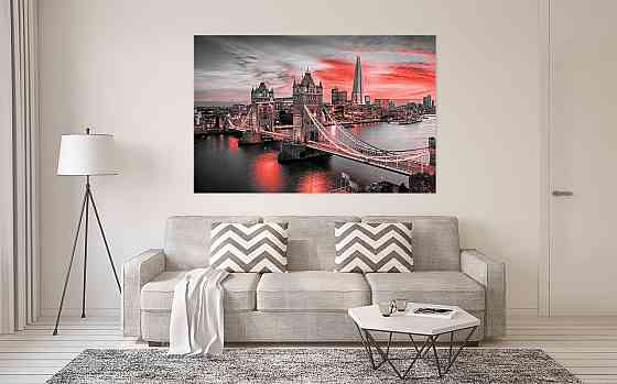 Картина холст в гостиную / спальню Лондонський міст    MLP_3 80x120 см Киев