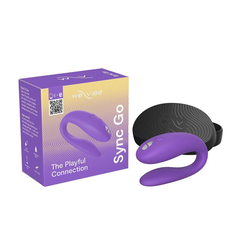 Смарт-вібратор для пар We-Vibe Sync GO Light Purple, тревел-кейс, пульт ДК Sex Aura Київ - фото 9