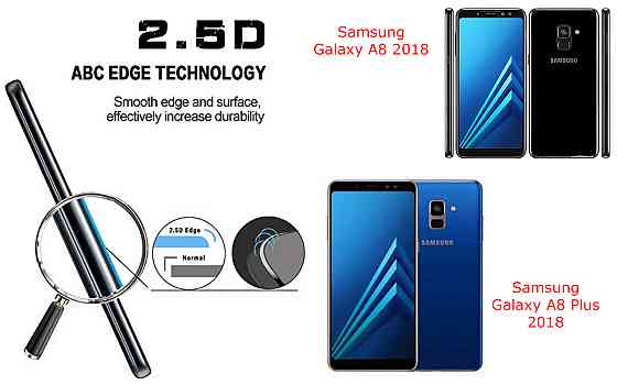 Защитное стекло ArmorGlass для Samsung Galaxy A8 2018, Galaxy A8 Plus 2018 – устойчивое к царапинам и ударам Киев