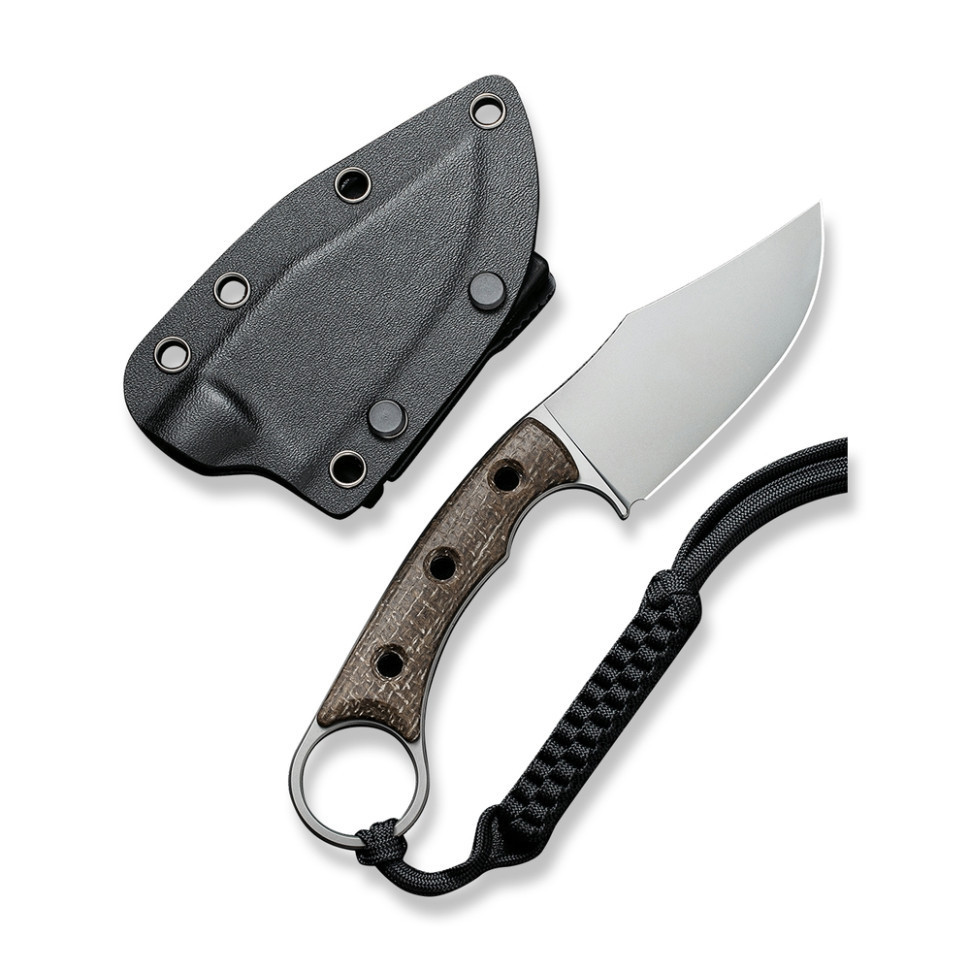 Ніж фіксований тактичний Civivi Midwatch, (8.6 см) N690 / Micarta коричневий Київ - фото 2