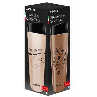 Термочашка Ardesto Coffee Time Cat 450 мл Mocco (AR2645DMM) Винница