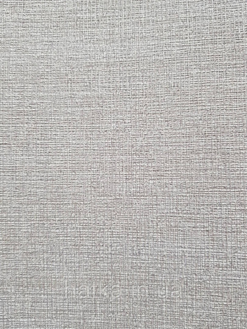 Шпалери метрові вінілові на флізелін AdaWall Beta метрові однотонні під тканину під льон білий з сірим Київ - фото 2