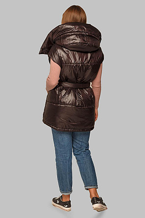 МОДНЫЙ ЖИЛЕТ АЛИСА ИЗ ПЛАЩЕВКИ С ПОЯСОМ . S-XL р. Киев - изображение 9