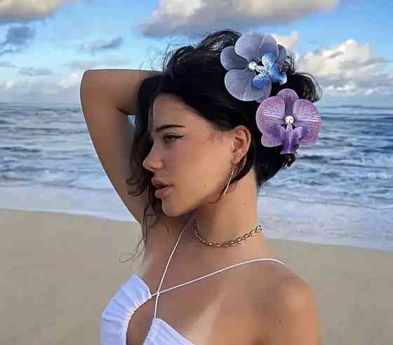 Затискач для волосся Орхідея Синій Сміла