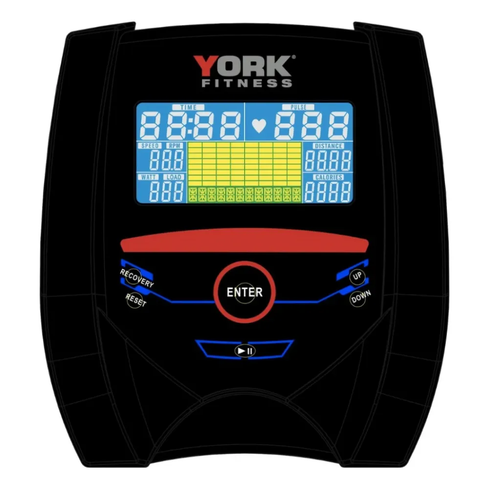 Горизонтальний велотренажер електромагнітний York Fitness RB420 Recumbent Київ - фото 9