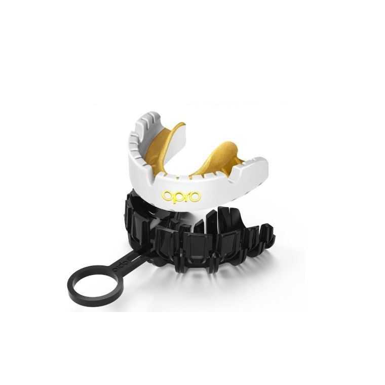 Капа OPRO Gold Braces під брекети доросла (вік 11+) White/Gold (art.102506004) Каменское - изображение 6