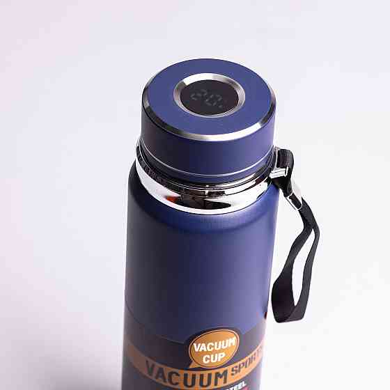 Термос Vacuum Sports  с датчиком температуры 1 л синий HP-14-30BL Киев