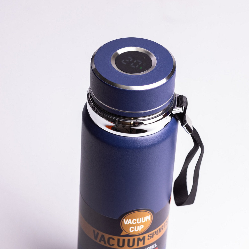 Термос Vacuum Sports  с датчиком температуры 1 л синий HP-14-30BL Киев - изображение 4