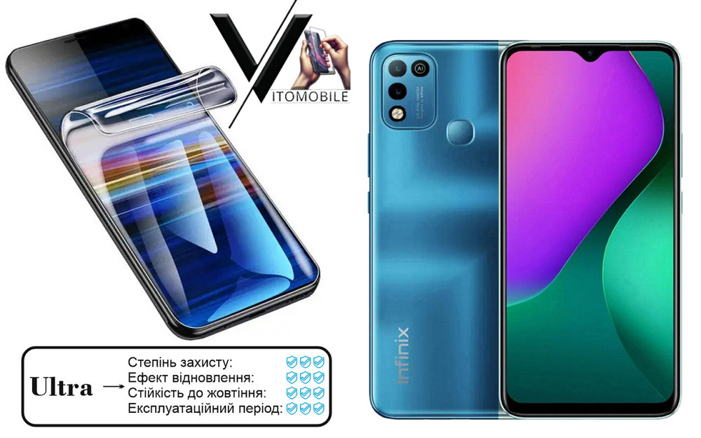Поліуретанова плівка Ultra для Infinix Hot 10 Play – мінімальна товщина, максимальний захист! Київ - фото 1