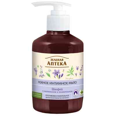 Мило для інтимної гігієни Зелена Аптека Шавлія Протизапальне 370 мл (4823015916748) Вінниця