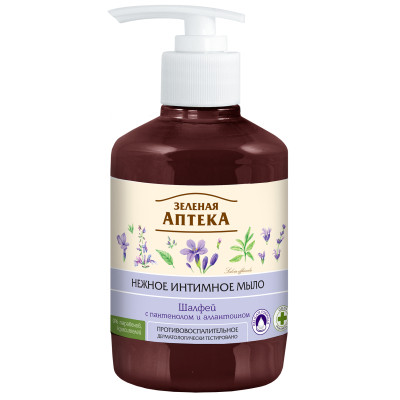 Мыло для интимной гигиены Зелена Аптека Шалфей Противовоспалительное 370 мл (4823015916748) Винница - изображение 1