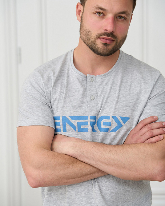 Чоловіча піжама зі штанами в карту — Energy Tom John 93463 XXL Київ - фото 5