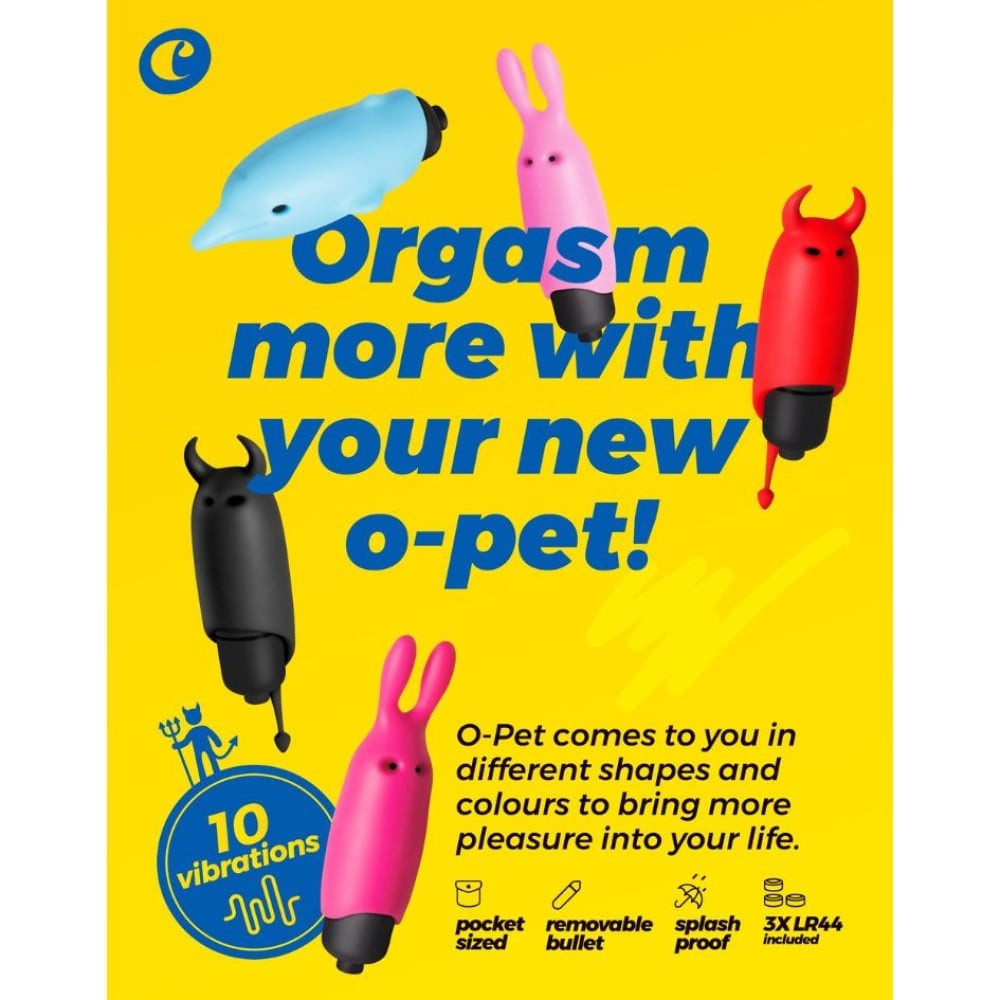 Карманный вибратор Чертик Crushios O-Pet черный Sex Aura Киев - изображение 9