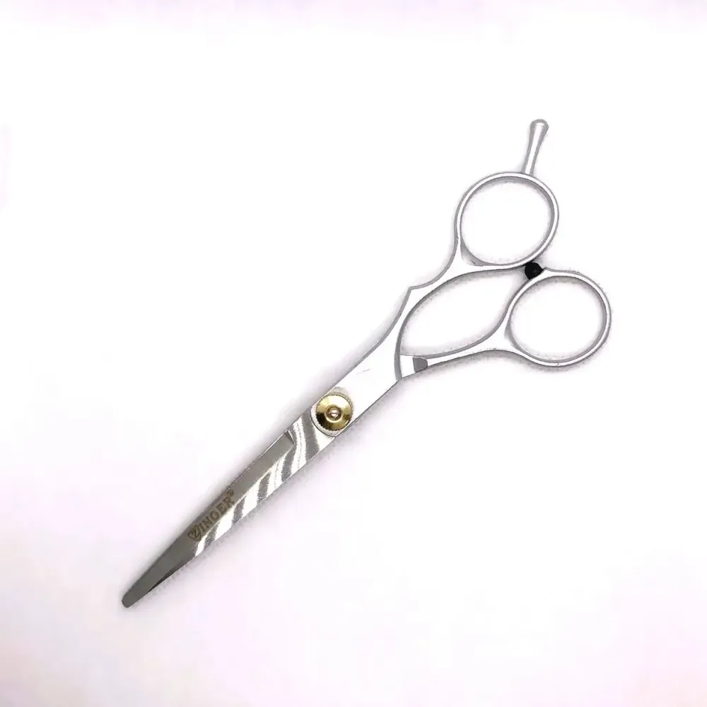 Перукарські ножиці Zinger суцільнометалеві, розмір від болта – 6 см Київ - фото 8