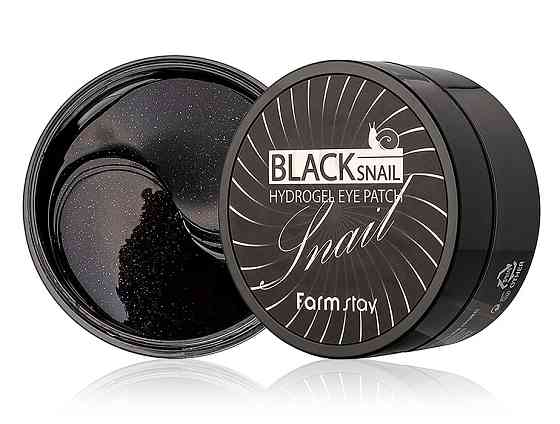 Гидрогелевые патчи для глаз с муцином черной улитки Black Snail Hydrogel Eye Patch FarmStay 60 шт Киев
