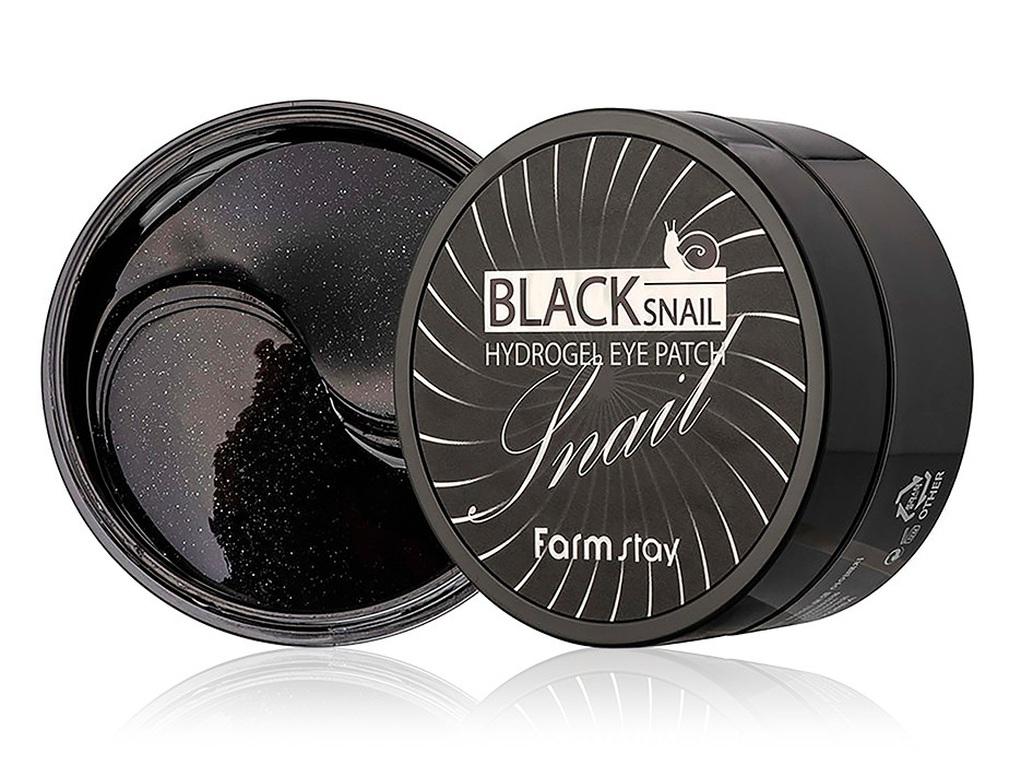 Гидрогелевые патчи для глаз с муцином черной улитки Black Snail Hydrogel Eye Patch FarmStay 60 шт Киев - изображение 1
