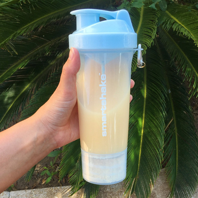 Шейкер спортивний SmartShake Slim 500ml Neon Blue Каменское - изображение 6
