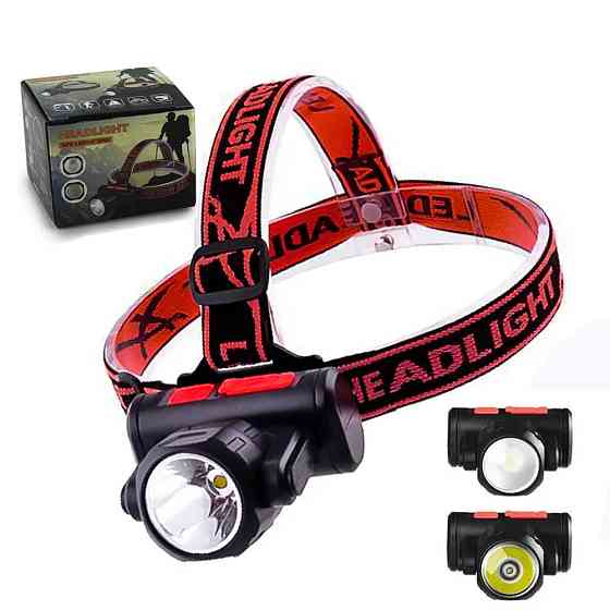 Акумуляторний ліхтарик налобний BL 2001 4SMD+XPE USB CHARGE SBR Київ