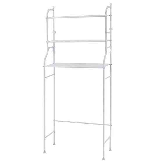 Стелаж для зберігання над пральною машиною, LAUNDRY RACK TW-106 / Полиця над унітазом / Полиця стелаж у ванну Київ