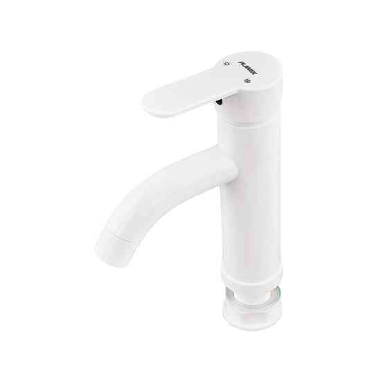 Змішувач для умивальника Plamix Raul-001-B White    ( PM0652 ) 37119 Харків