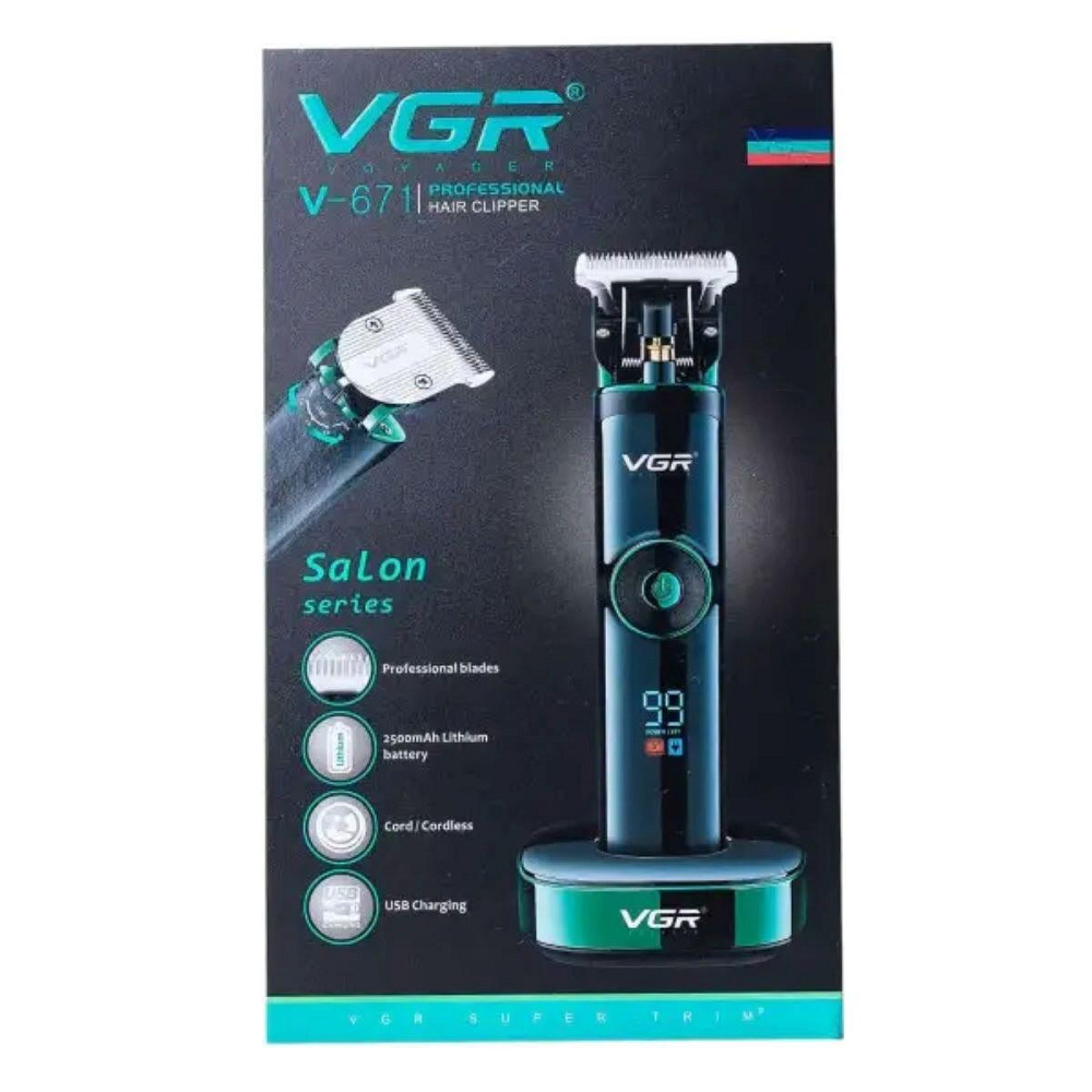 Профессиональная машинка для стрижки VGR V-671 с насадками Киев - изображение 6
