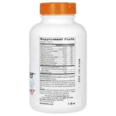 Вітамінно-мінеральний комплекс Doctor&apos;s Best Комплекс для кісток, Calcium Bone Maker Complex with MCHCal, 180 капсул (DRB-00245) Вінниця