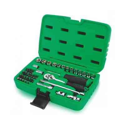 Набор инструментов Toptul торцевых и бит с трещоткой 1/4