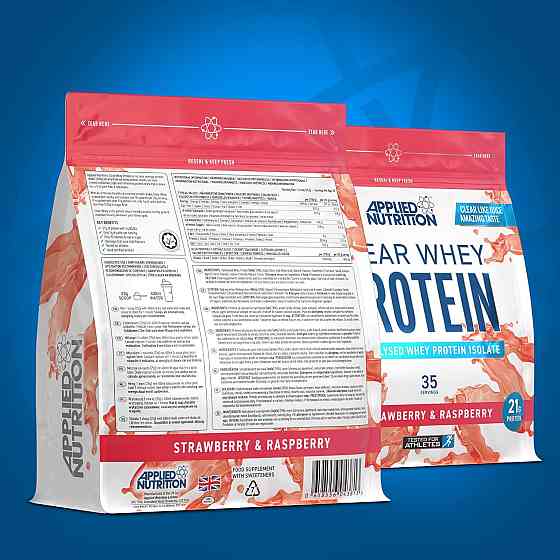 Протеїн Applied Nutrition Clear Whey Isolate Protein (Strawberry Raspberry) (875g - 35 Servings) Луцьк