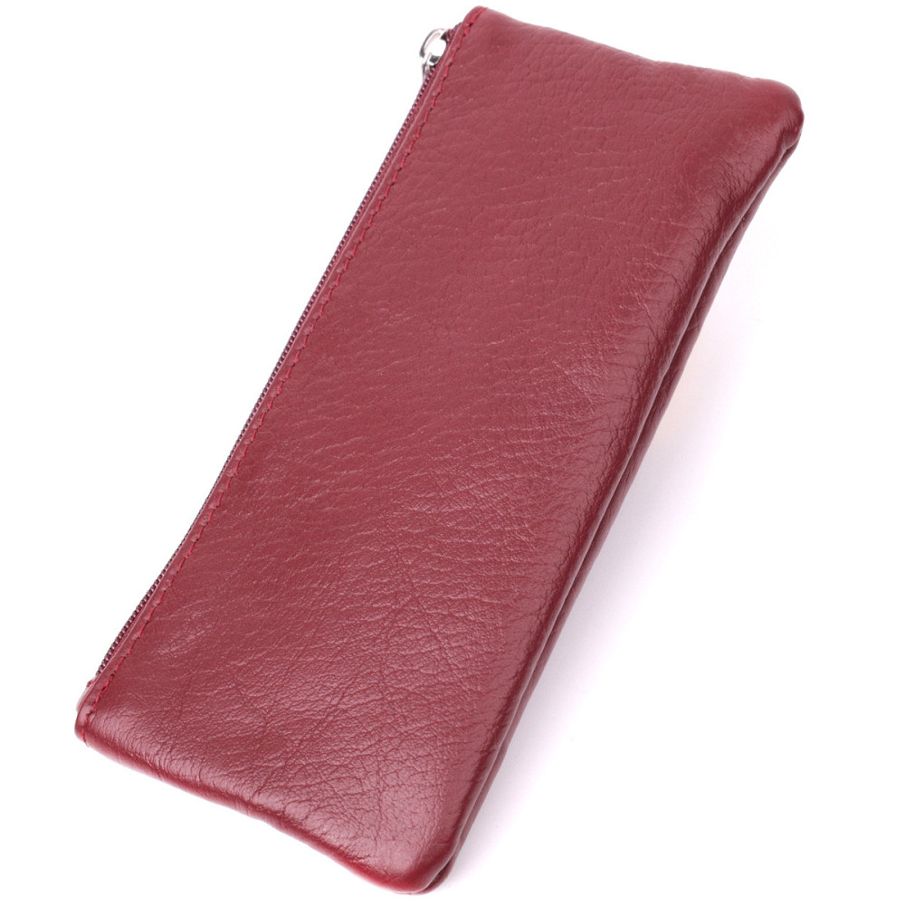 Кожаная ключница на молнии Бордовый (ST Leather) Киев - изображение 6