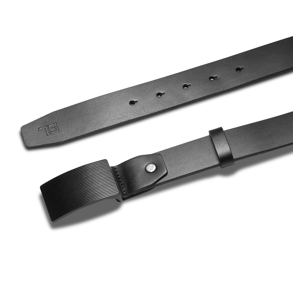 Ремень мужской кожаный Semi Line Black (P8233-0 M) Вінниця - фото 3