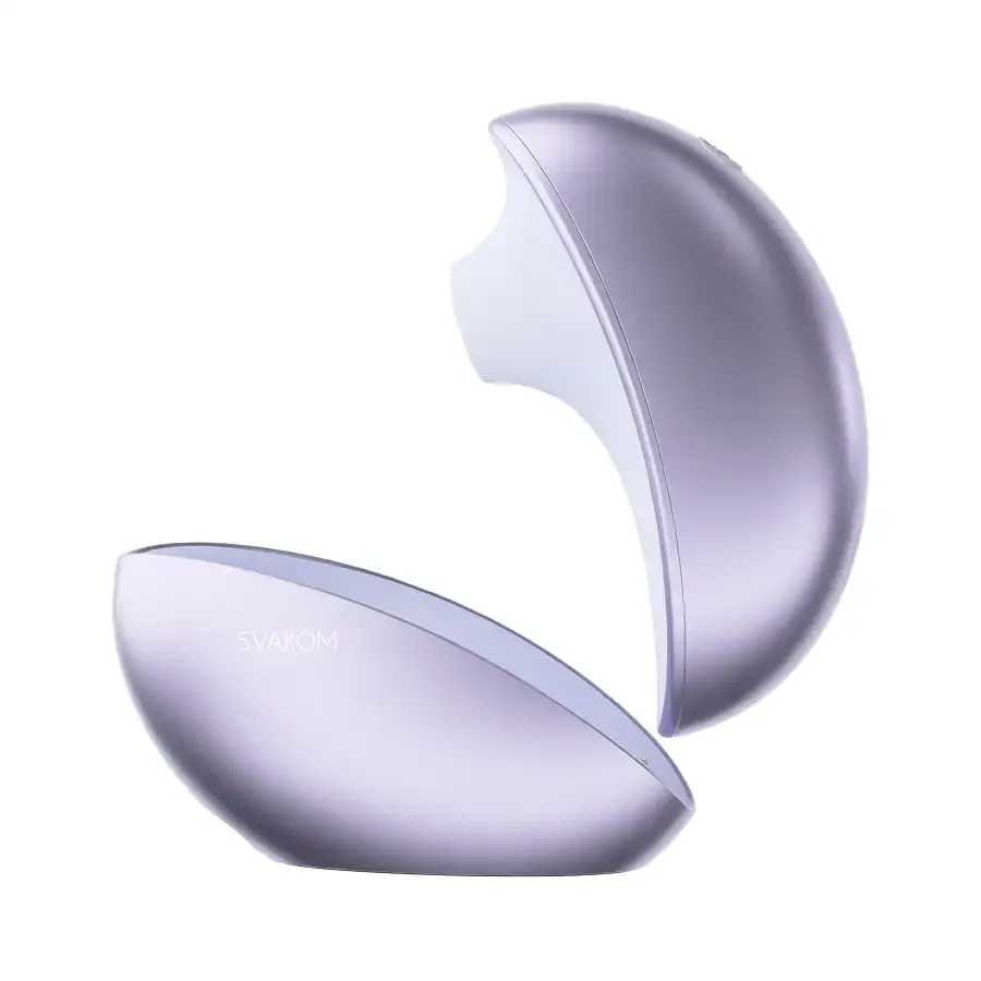 Вакуумний кліторальний стимулятор Svakom Pulse Galaxie Metal Lilac, нічник-проєктор зоряного неба Львів - фото 1