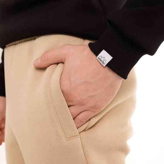 Чоловічі штани джогери з кишенями пісочні Pobedov 007 ЗИМА Київ