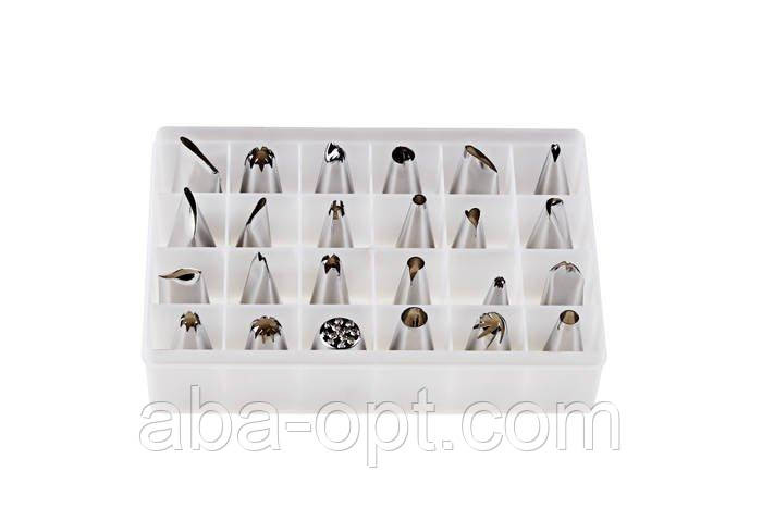 Насадки нержавіючі для кондитерських мішків (набір 24 шт) Одеса - фото 1