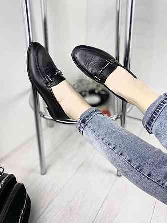 RONE Туфлі жіночі RONE 1056 чорні (весна-осінь, шкіра натуральна) (2669) Коломыя