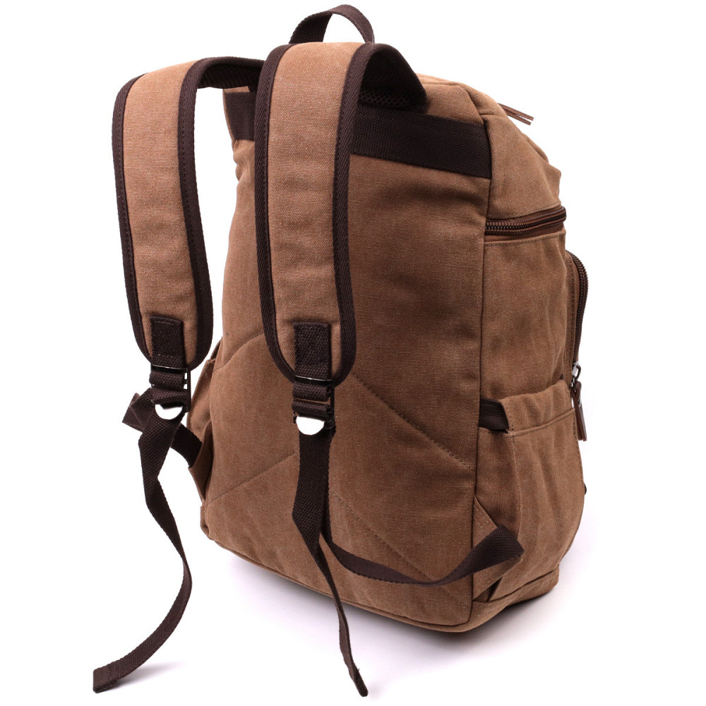 Текстильний рюкзак з кишенею для ноутбука Vintage sale_15075 Пісочний Київ - фото 2
