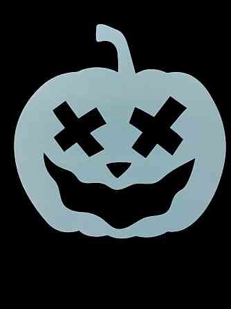 Трафарет Хэллоуин Тыква 20 на 16 см серый Киев