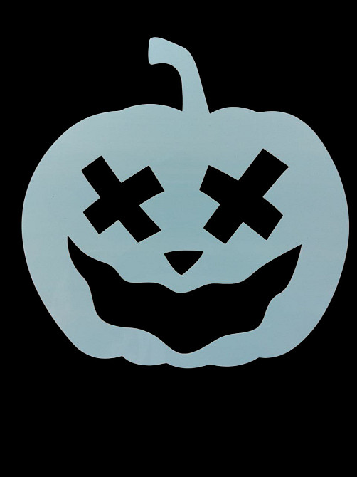 Трафарет Хэллоуин Тыква 20 на 16 см серый Киев - изображение 1