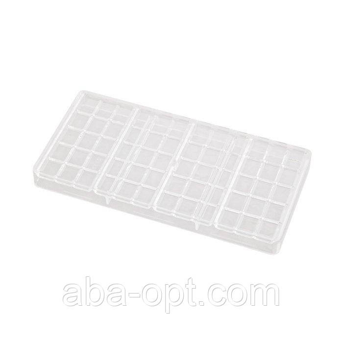 Форма полікарбонатна для шоколаду "плитка велика" 27 х 13 х 2.5 см (шт) Одеса - фото 1