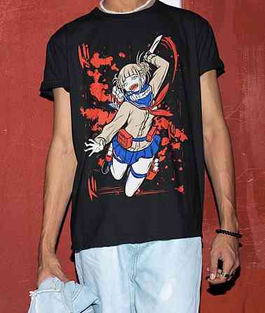 Футболка для мальчика аниме Моя геройская академия оверсайз (рост от 165 до 180 ) Черний AnimeJ1073m Днепр