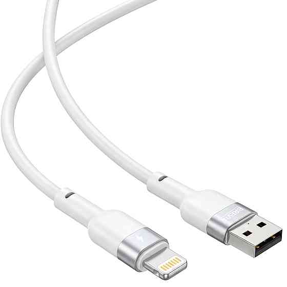 Кабель Brevia USB to Lightning 2,4A 1,2м, білий ZIP (52120WULZ1) Львів
