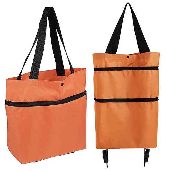 Сумка-візок на колесах 2в1,46х27х12 см,Помаранчева SBR Київ